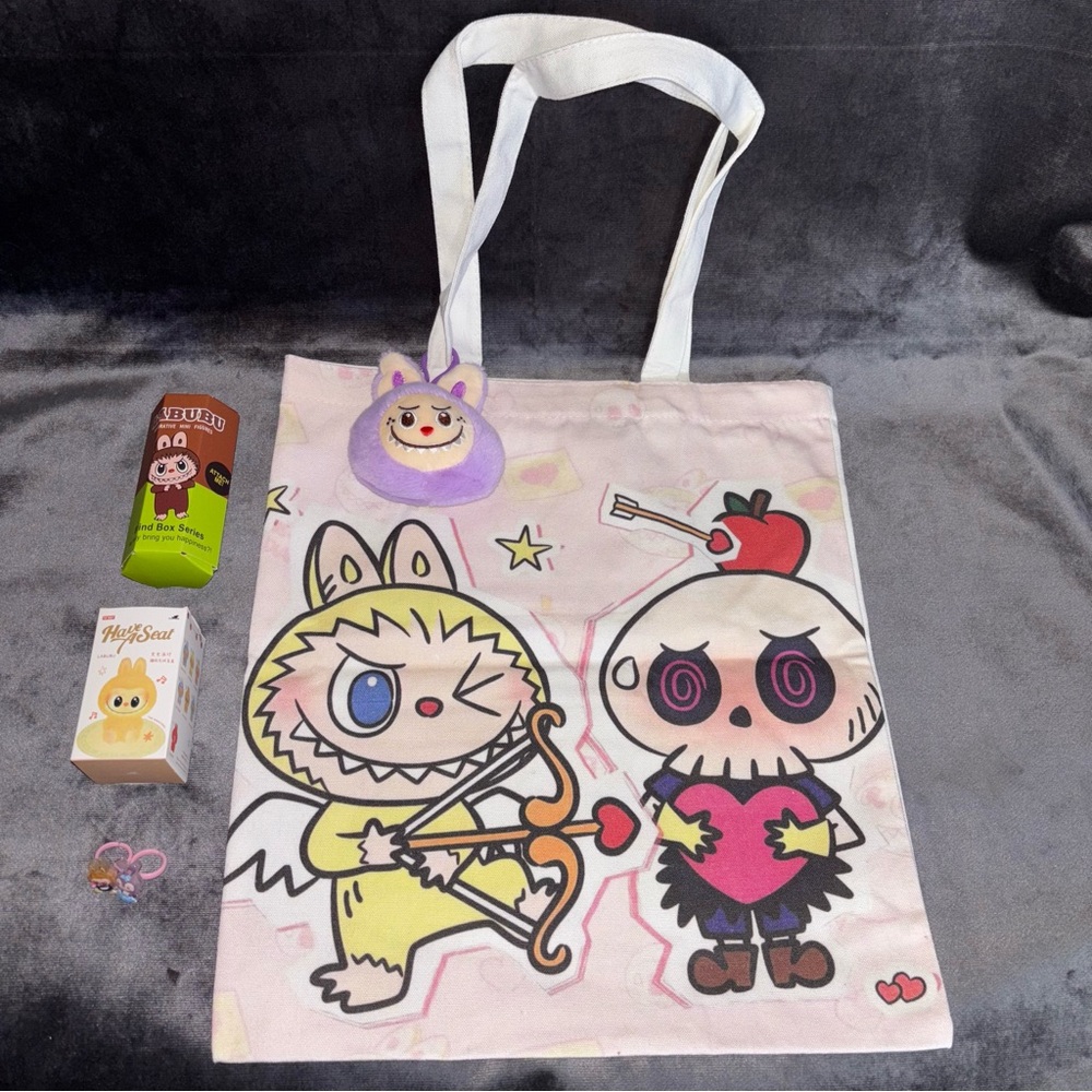 Labubu tote bag bundle